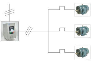 一臺變頻器怎樣同時對多臺電動機(jī)實施調(diào)速控制？