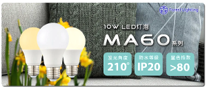 明緯SDG MA60 系列：10W LED 燈泡