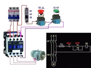 電工學(xué)習，接觸器自鎖電路接線(xiàn)方法