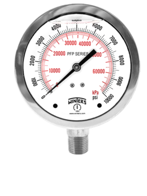 WINTERS不锈钢压力表PFP系列