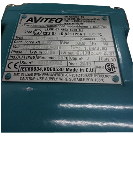 AVITEQ振動(dòng)電機(jī)UVC3YUVC3Y-A1.1
